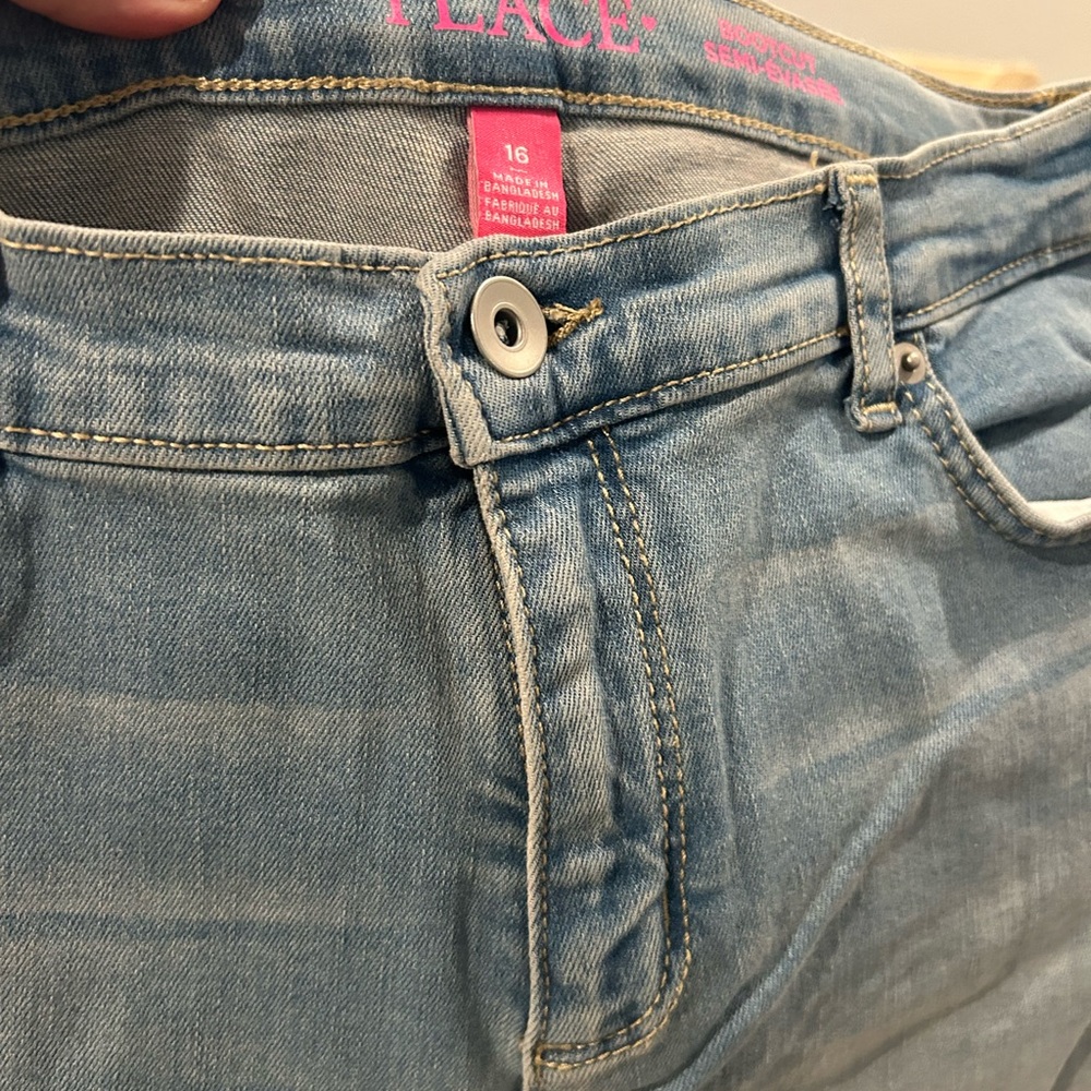 Girls Light Blue Kids Jeans- size 16 - Children’s Place - New